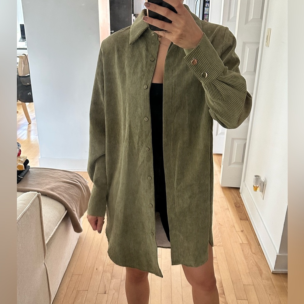 ELLI WHITE Corduroy Overshirt/Dress